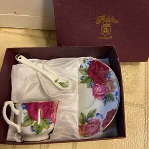 Adeline fine china Floral Tea Set